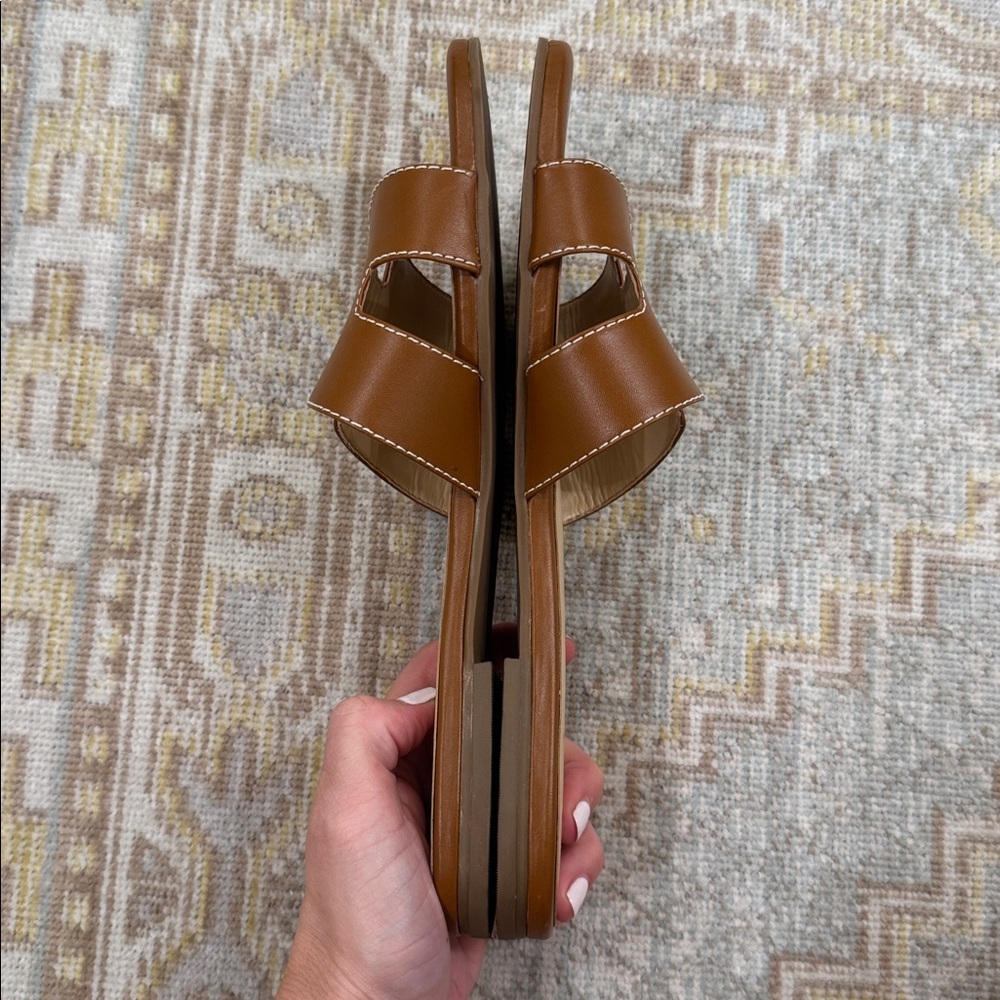 French Sole Cognac Sandals - Picture 4 of 5